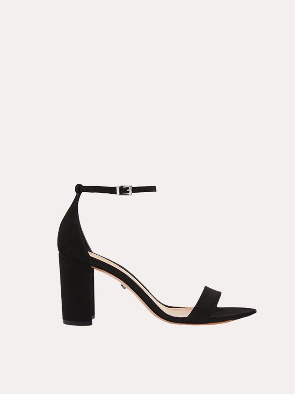Shultz Anna Lee Classic Black Block Heel Ankle-Strap Sandals - Women